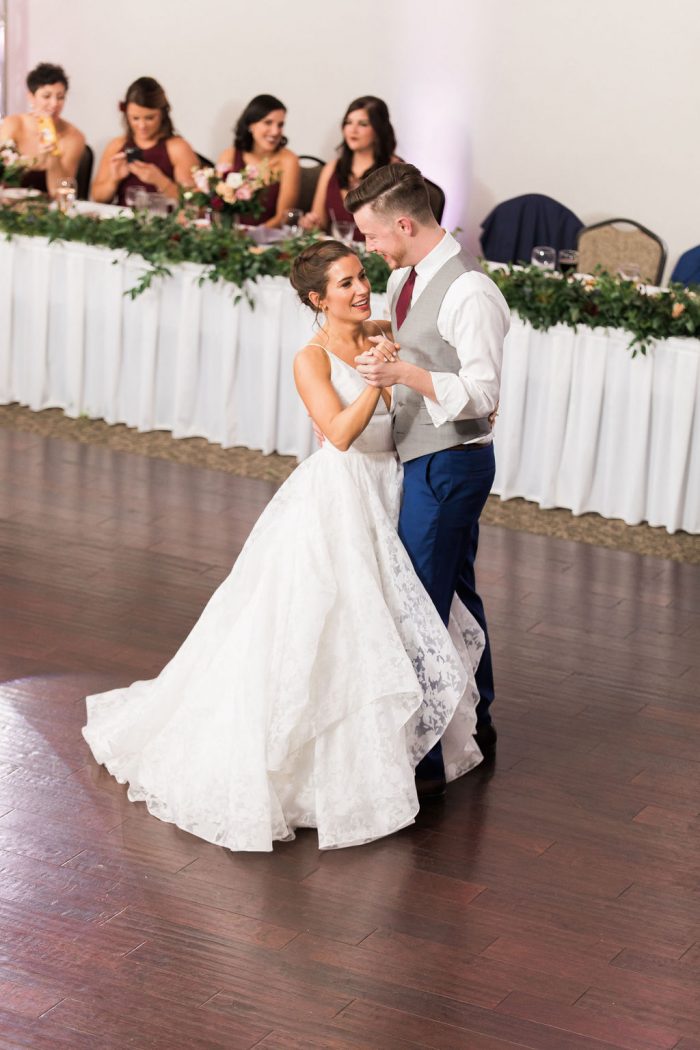Bride and Groom enjoying their First Dance
